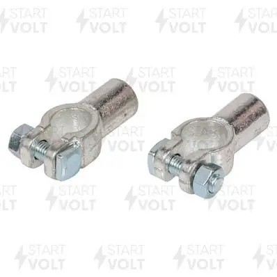 Клеммы АКБ в комплекте латунь, гидравлический обжим 12,5мм (SBT 018) SBT 018 START VOLT