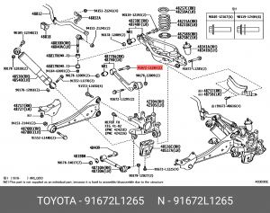 болт с шайбой 91672-L1265 91672-L1265 TOYOTA