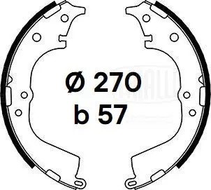 Колодки торм. Toyota Hiace (95-) барабан. 270x57 (GF 4531) GF 4531 TRIALLI