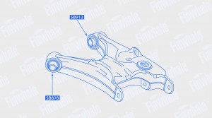 Сайлентблок нижнего рычага задней подвески BMW X5 E53/E60/E61/E64/E63 SB878 SB878 FINWHALE