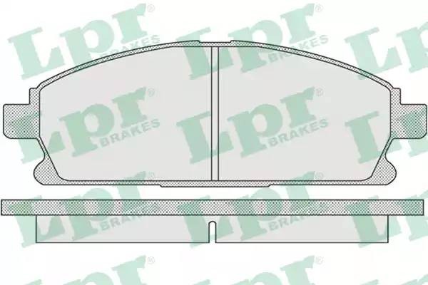 Комплект тормозных колодок 05P935 05P935 LPR