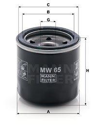 Фильтр масляный MW65 MW65 MANN FILTER