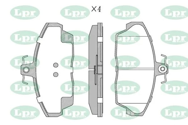Колодки передние LAND ROVER FREELANDER I 05P922 05P922 LPR