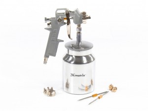 Краскораспылитель пневматический с нижним бачком 1.0л 1.8мм 226л/мин. 1/4" MATRI 57316 MATRIX