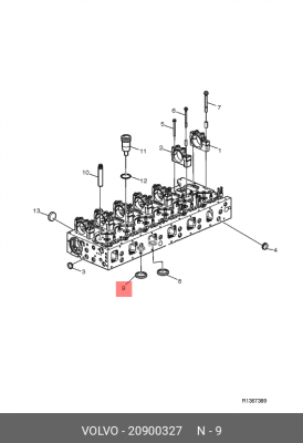 Крюк седла сцепного устройства 20900327 VOLVO