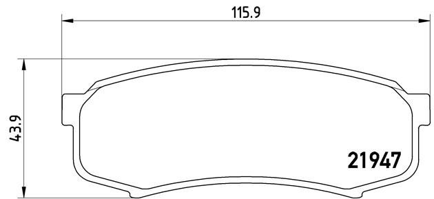 Колодки тормозные P83024 P83024 BREMBO