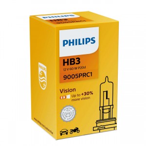 Лампа 12V HB3 60W P20d +30% Premium PHILIPS 9005PRC1 PHILIPS