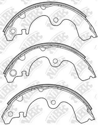 Колодки тормозные барабанные TOYOTA PASEO/STARLET 1.0-1.5 89-99  FN2321 FN2321 NIBK