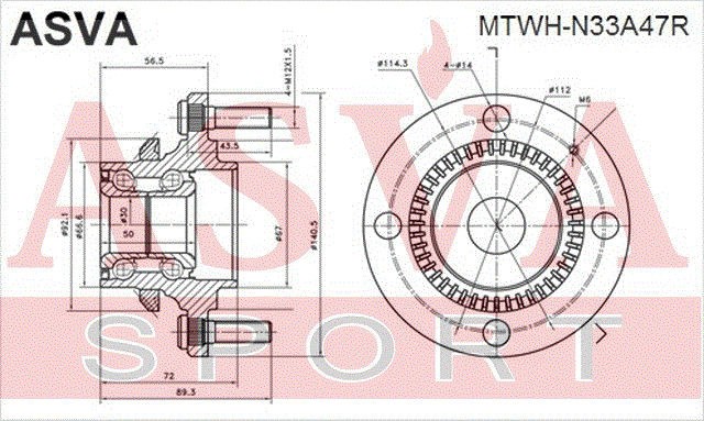 СТУПИЦА [12] MTWHN33A47R MTWH-N33A47R ASVA