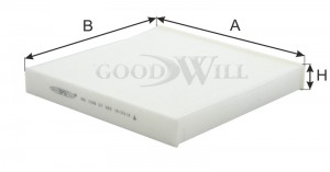 Фильтр салонный AG 1066 CF GOODWILL