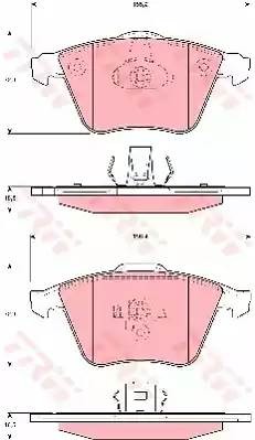 Колодки передние VOLVO S40 II, SAAB 9-3 GDB1607 GDB1607 TRW