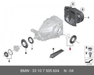 BMW 44x90.1x10/15.5 33107505604 BMW