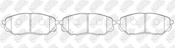 Колодки тормозные дисковые KIA SORENTO III 15-  PN0662 PN0662 NIBK
