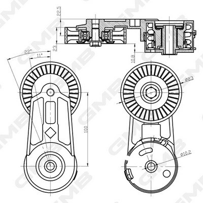 Натяжитель GAT30230 GAT30230 GMB