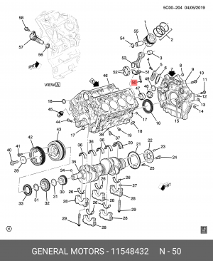 БОЛТ 11548432 11548432 GENERAL MOTORS
