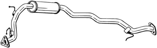 Глушитель HONDA Jazz (02-) средняя часть BOSAL 283-451 BOSAL