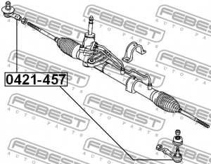 Наконечник рулевой MITSUBISHI LANCER CS 0421-457 0421-457 FEBEST