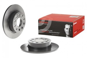 Диск тормозной VW Golf 5,6 AUDI A3 SKODA Octavia (1Z,5E),Yeti задний (1шт.) BREM 08.9502.11 BREMBO