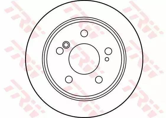 Диск тормозной задний MERCEDES C W201, W202, E W124 DF1583 DF1583 TRW