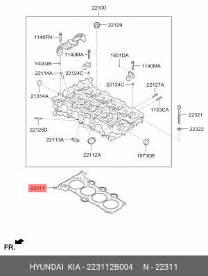 HYUNDAI / KIA МЕТАЛЛ 223112B004 HYUNDAI KIA