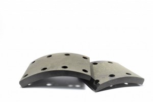 Накладка тормозной колодки КАМАЗ-53215,65115 (13-) сверленая расточен.компл.8шт. 350-33-012 MEGA POWER