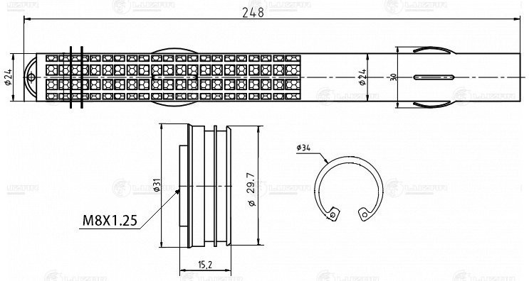Осушитель конд. для а/м BMW 5 F10)(10-)/X5 E70)(07-) LCD2605 LCD2605 LUZAR