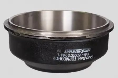 Барабан тормозной задний ГАЗ-53,ГАЗ-3307 (пер. ПАЗ) АВТОМАГНАТ 33073502070 AVTOMAGNAT