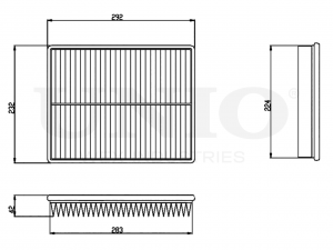 Фильтр воздушный FLT-10059 UNIO
