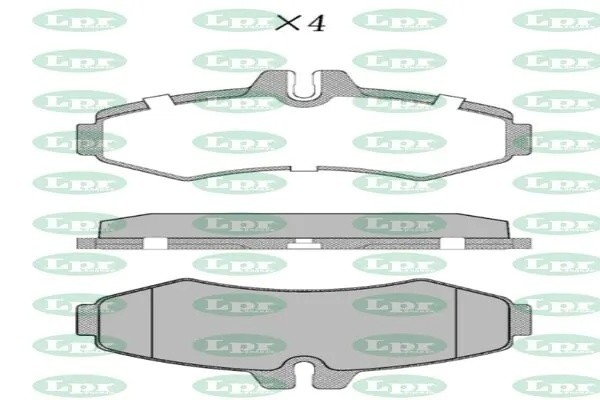 Комплект тормозных колодок 05P672 05P672 LPR