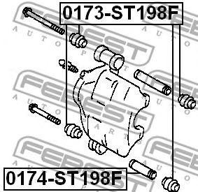 TOYOTA COROLLA E90 (1987-1993) 0174-ST198F FEBEST