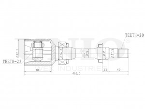 ШРУС внутренний правый CVJ-30181 UNIO