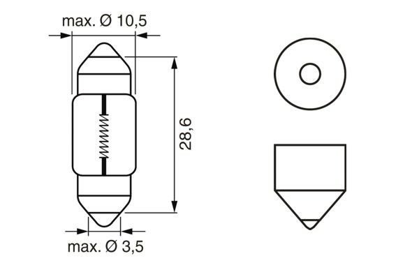 Лампа STANDARD 10W 12V 10W 1987302227 1987302227 BOSCH