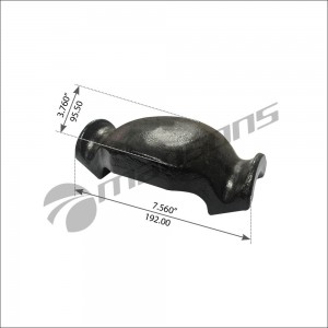 Сегмент BPW стремянки двойной под рессору L=70 (балка d=120мм) MANSONS 300401 MANSONS