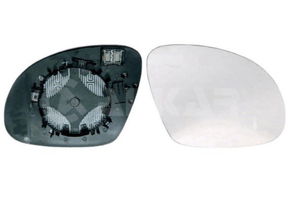 VW TIGUAN (2007-2011) Right, glass+holder, convex, heated 6432136 ALKAR
