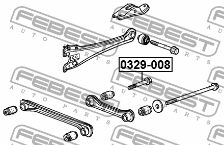 Болт с эксцентриком HONDA ACCORD 1994-1997 0329-008 0329-008 FEBEST