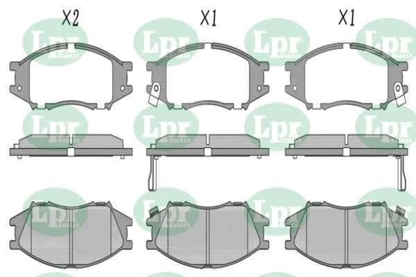 Комплект тормозных колодок 05P1346 05P1346 LPR