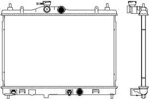 Радиатор NISSAN TIIDA 07-08 33411013 33411013 SAKURA