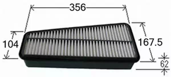 Фильтр воздушный  TOYOTA FORTUNER 4,0 2010 - 2015  TOYOTA TUNDRA 4,0 2006 - 2011 A1011 JS ASAKASHI