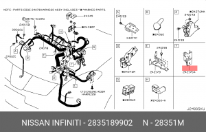 конденсатор!\ Nissan 2835189902 NISSAN