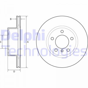 BG4645C диск тормозной передний!\ BMW F20/F21/F30/F32 all 12> BG4645C DELPHI