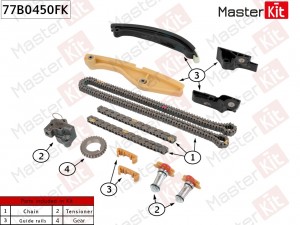 Распредвал RENAULT F9Q 650/F9Q 664/F9Q 670/F9Q 674/F9Q 680/F9Q 710/F9Q 716/F9Q 7 77B0450FK MASTER KIT