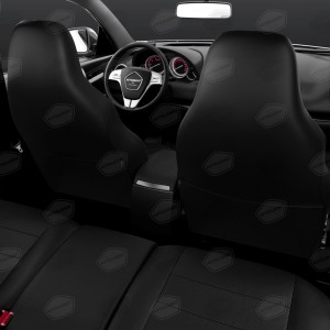 Авточехлы универсальные экокожа черные комплект Recaro AVTOLIDER UREK310301 AVTO LIDER 1