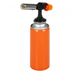 Горелка газовая на цанговый баллон, пьeзоподжиг, сопло D22*55мм, с керамикой, ме ADGT005 AIRLINE