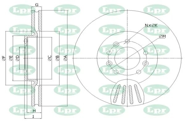 Диск тормозной C1027V C1027V LPR