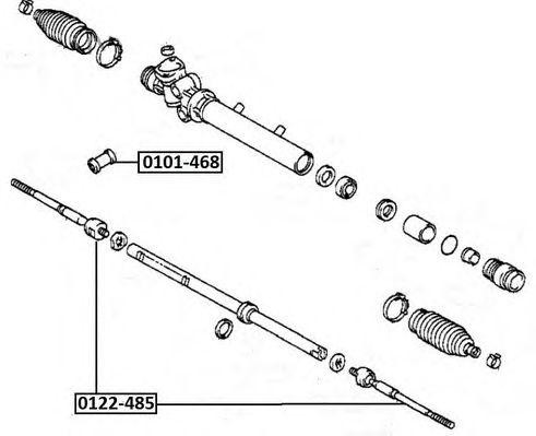 ТЯГА РУЛЕВАЯ TOYOTA/LEXUS 122485 0122-485 ASVA