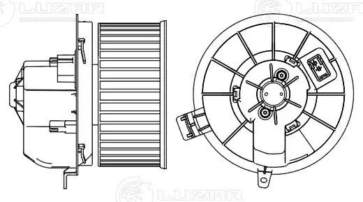 Э/вентилятор отоп. для а/м Geely Atlas (18-) (LFh 3002) LFH3002 LUZAR