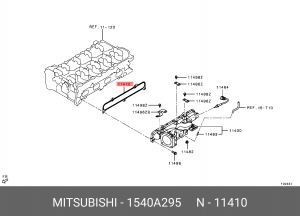 прокладка впускного коллектора!\ Mitsubishi ASX/Lancer/Outlander 1540A295 MITSUBISHI