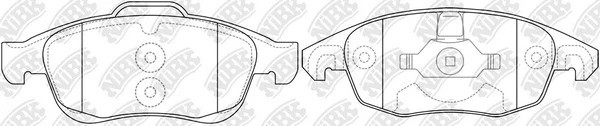 Колодки тормозные дисковые CITROEN C4 2011 PN0471 PN0471 NIBK