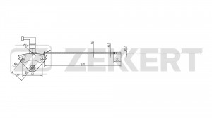 ТРОС КАПОТА AUDI BZ1045 BZ-1045 ZEKKERT