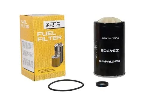 фильтр топливный! сепар.10мкр H169 D93 1'x14 1 1/4'x10 UNS-2A без стак.  Liebher Z34705 ZENTPARTS